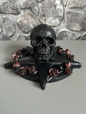 Kerzenhalter Totenkopf mit