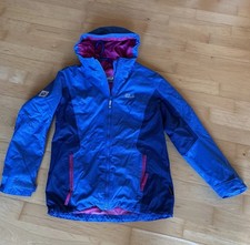 Jack Wolfskin 3 In 1 Jacke Mädchen Blau Pink Gr. 152 Sehr Gut! Texapore