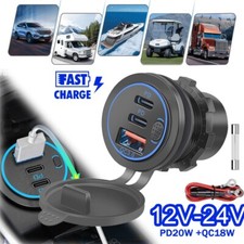 PD 2 Typ C & USB-A Dose Buchse