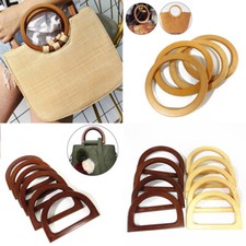 Totes Tasche Rund Holz Griff