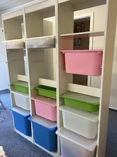 Ikea TROFAST Aufbewahrung mit Boxen, weiß, Kinderzimmer Schrank Kommode
