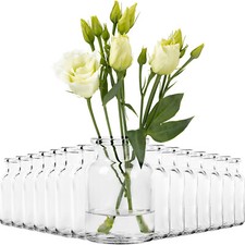 15x Mini Glas Vasen 9cm