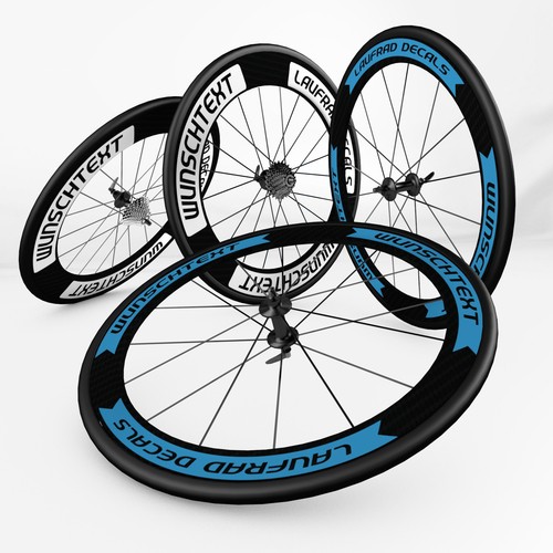 Laufrad decals wunschtext - laufrad, 26"