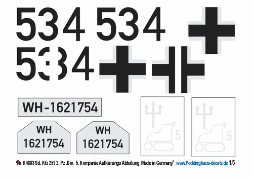 Peddinghaus decals 4883 - peddinghaus-decals, 1-6