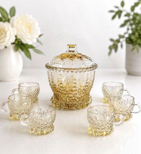 Vintage glas bowle - vintage,