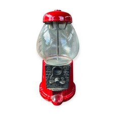 Vintage 1980er Junior 11" Glaskugel Metallguss Kaugummiautomat getestet - Taiwan