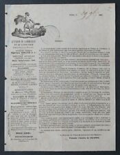 Rechnung 1867 L'UNION DU