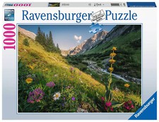 Ravensburger Puzzle: 1000 Teile - Im Garten Eden - Berge Natur Alpen Puzzel