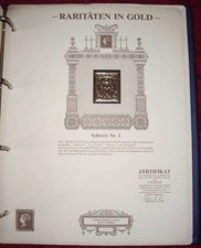 Schweiz Nr. 1" in 23 Karat -