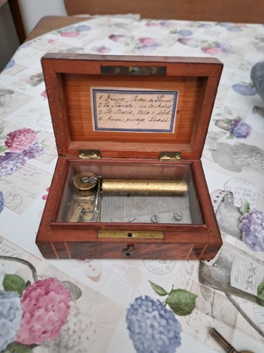 Walzenspieluhr biedermeier - walzenspieluhr,