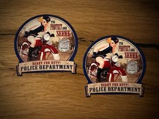 2x Polizei Aufkleber USA