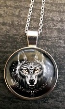 Halskette Necklace Wolf Wölfe