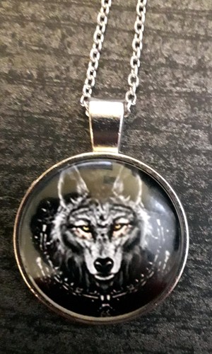 Halskette necklace wolf - necklace,