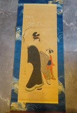 Kakejiku Japan – Chobunsai Eishi „Bijinga“ Edo-Zeit, Ukiyo-e Holzschnitt