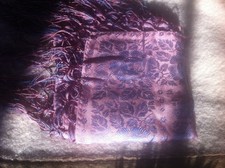 Dirndl- Seidentuch m Fransen