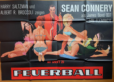 FEUERBALL  - James Bond 007 - Filmplakat - Erstaufführung A0 - Sean Connery