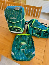 Ergobag Cubo Schulranzen Leicht Einstellbar Kletties Grün Schule 3er Set