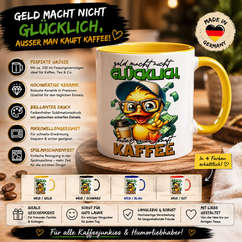 Lustige ente tasse - lustige, geld