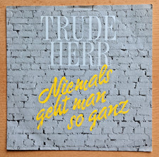 Trude Herr - Niemals geht man so ganz / Föhlenz - Vinyl Single 1987