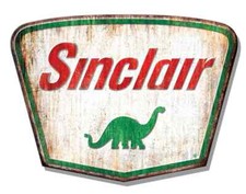 USA Schild Sinclair Dino Oil +