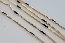 1m Panzerkette mit Elementen Gliederkette Halskette verg. Meterware Bastelkette