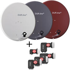 DUR-line MDA ALU SAT-Antenne 60, 80, 90 mit Single, Twin, Quad, Octo