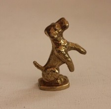 Hund Messing 59g mass. Figur