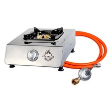 Gaskocher aus Edelstahl mit