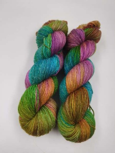 Handgefärbte merino leinen - merino,