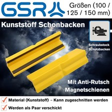 GSR Kunststoff Schutzbacken 125mm - 150 mm Schonbacken magnetisch Schraubstock