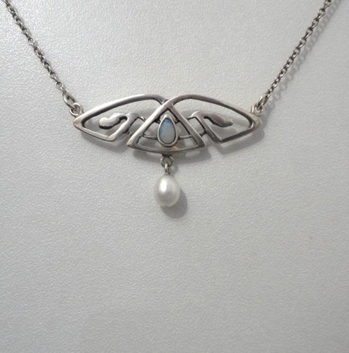 Jugendstil kette opalschmuck - jugendstil,