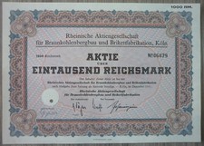 Aktie, Rheinische AG für