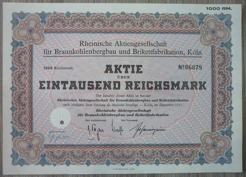 Aktie rheinische für - rheinische,