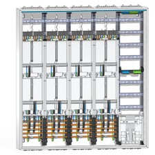 Hager Zählerschrank 8 Zähler Verteiler mit APZ 1400 mm ZB55S