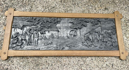 Wandrelief zinn wandbild - wandbild, 3d