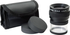 Ideal Tek Handlupe mit Messskala 7 x Linsengröße: (Ø) 25 mm Schwarz 