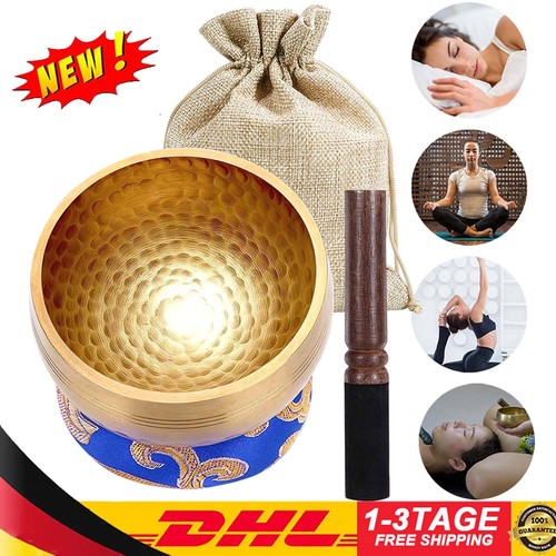 Tibetische klangschale gold - tibetische,
