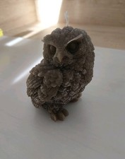 Selbstgemachte Deko Kerze Eule