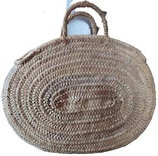 Basttasche Oval Handtasche