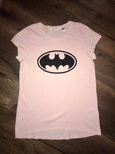 H&M T-Shirt Gr.170 Mädchen Rosa Batman Sommer