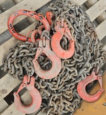 Krankette Anschlagkette Kettengehänge TK 10.000kg, Länge 5,7m Liebherr Pekazett