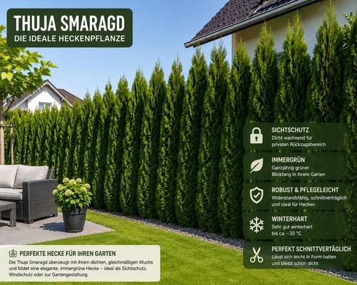 Lebensbaum thuja smaragd - lebensbaum,