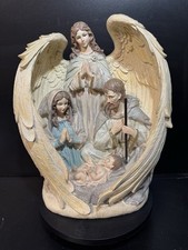 Heilige Familie mit Engel 31cm