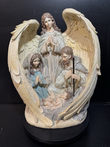 Heilige familie mit - engel, 31cm