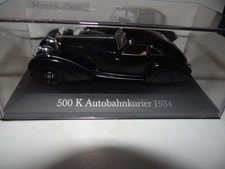 DE AGOSTINI MERCEDES BENZ 500 K AUTOBAHNKURIER 1934 MODELLAUTO 1:43 SAMMLER