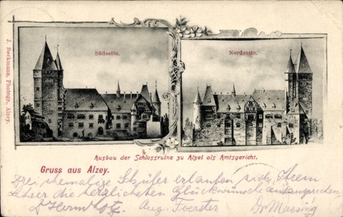 Alzey rheinhessen - ak,