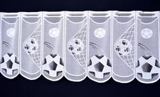 Fußball Scheibengardine Fußbälle Bundesliga Bistro Kindergardine 11 Breiten Neu