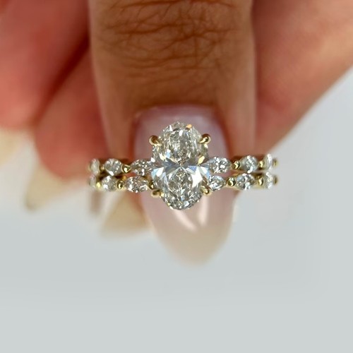 Karat gelbgold diamant ring - diamant,