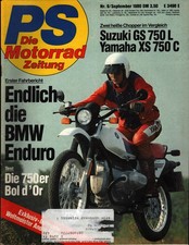 Zeitschrift PS Motorrad #9 von 1980 750er Bol D´or XS 750 GS 750 BMW Enduro