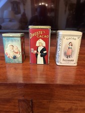 Antik 3 Stück Blechdosen um